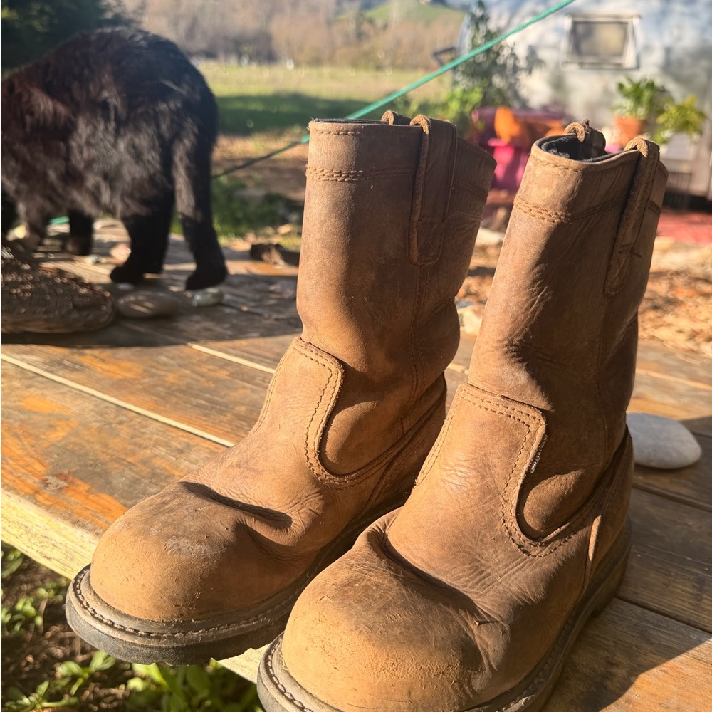 Wolverine Dark Brown Leather Boots - Picture 7 of 9